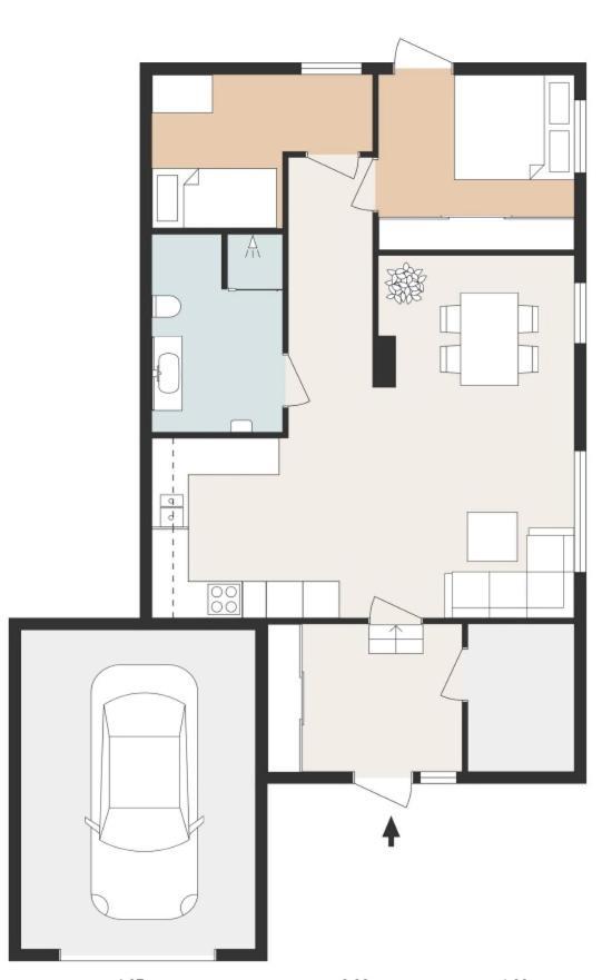 Cozy Elegant 2Bedroom Apt W/Parking And Nice View ทรอมโซ ภายนอก รูปภาพ